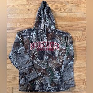 Under Armour RealTree Hoodie Bridgewater State University Cold Gear Camo Sweatsh